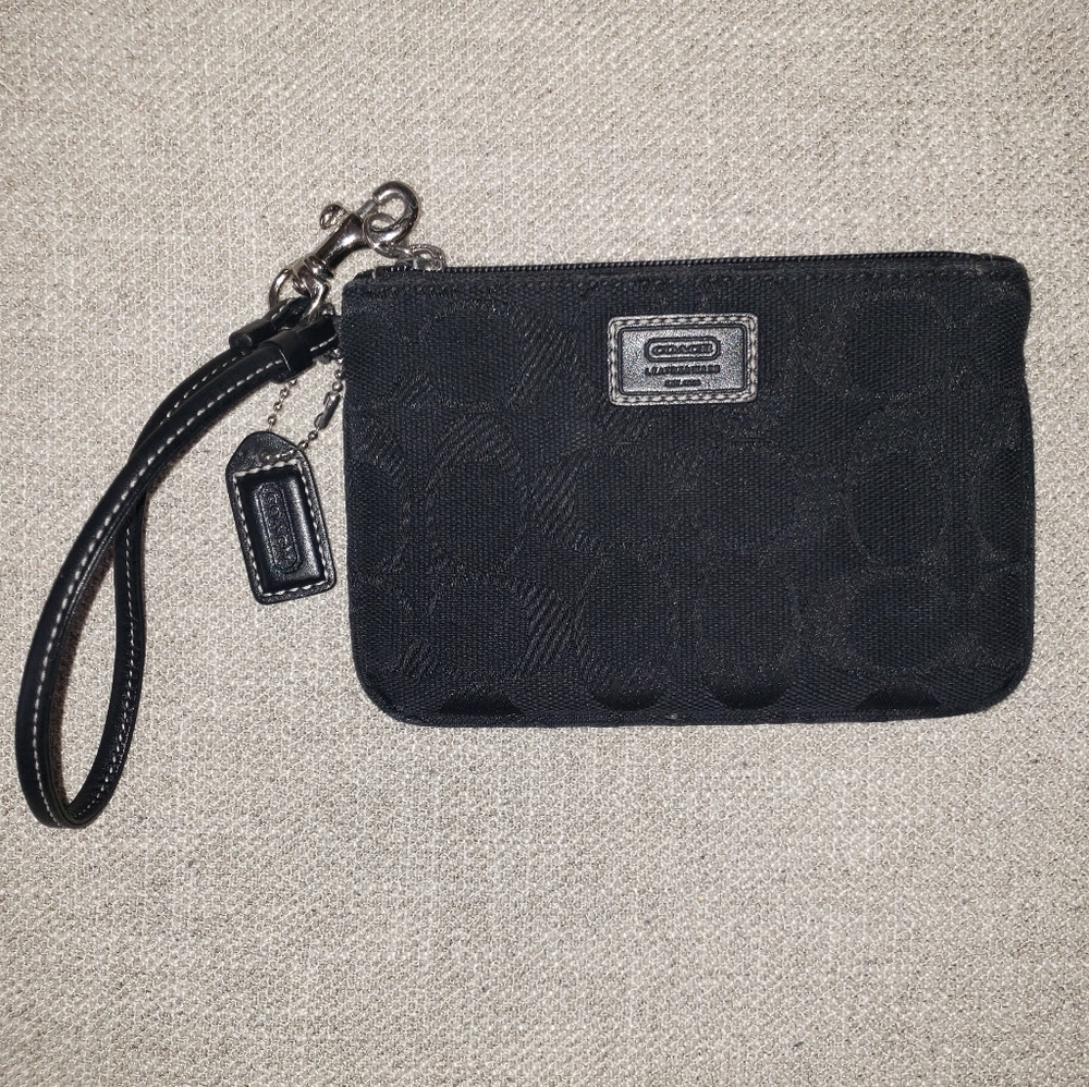 Coach black Small Wristlet